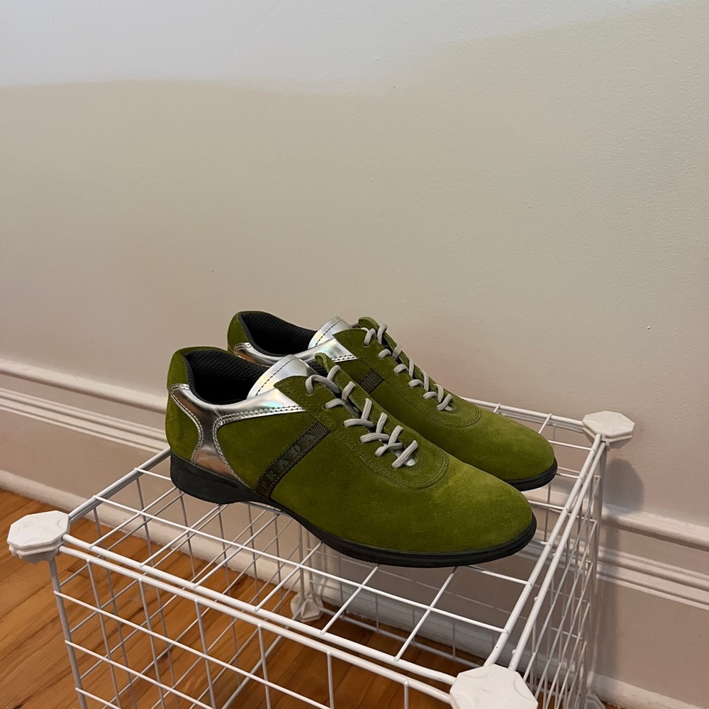 Vintage Prada Sport Green and silver shoes